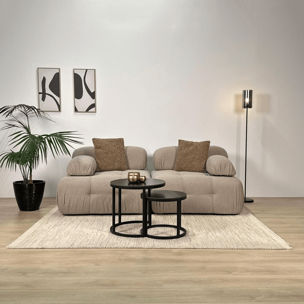 Divano componibile 2 posti Doblo beige