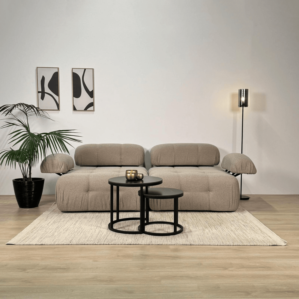 Divano componibile 2 posti Doblo beige