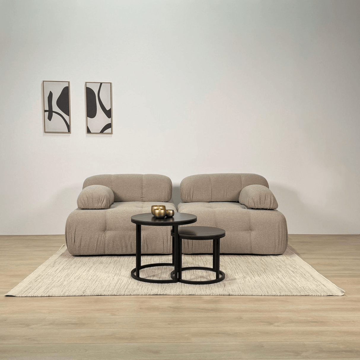 Divano componibile 2 posti Doblo beige