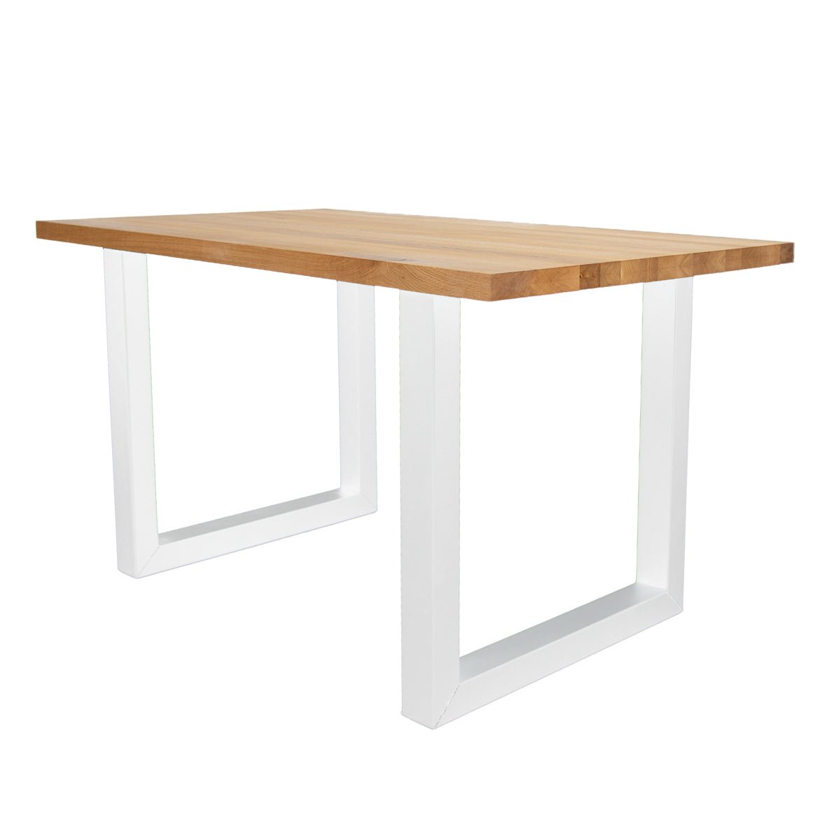 Eettafels - Eettafel Rover Eikenhout U - poot Wit - Dimehouse