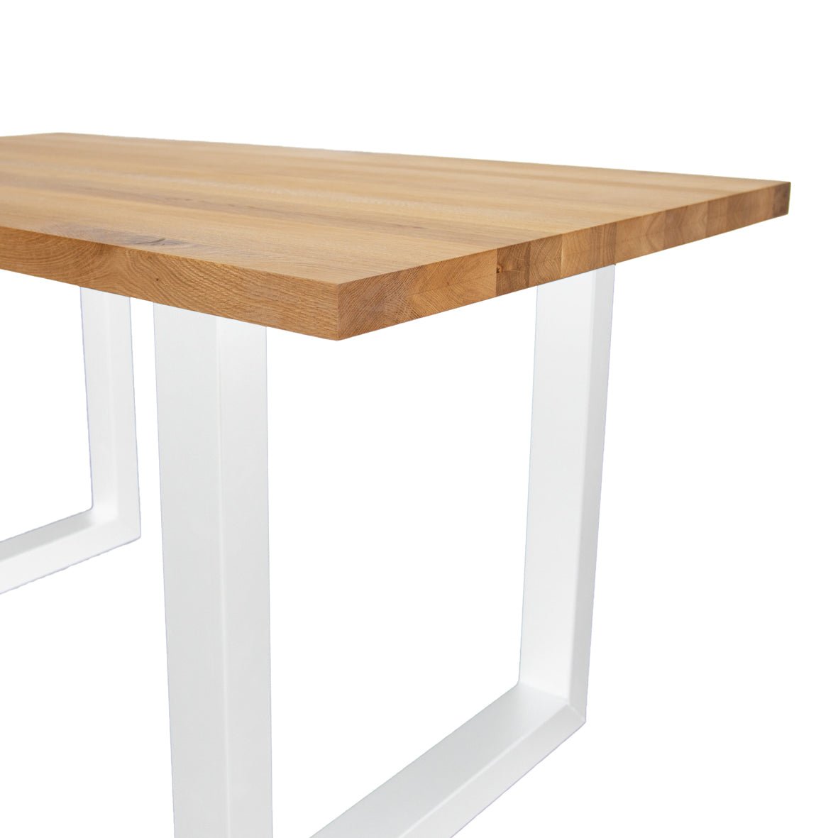 Eettafels - Eettafel Rover Eikenhout U - poot Wit - Dimehouse