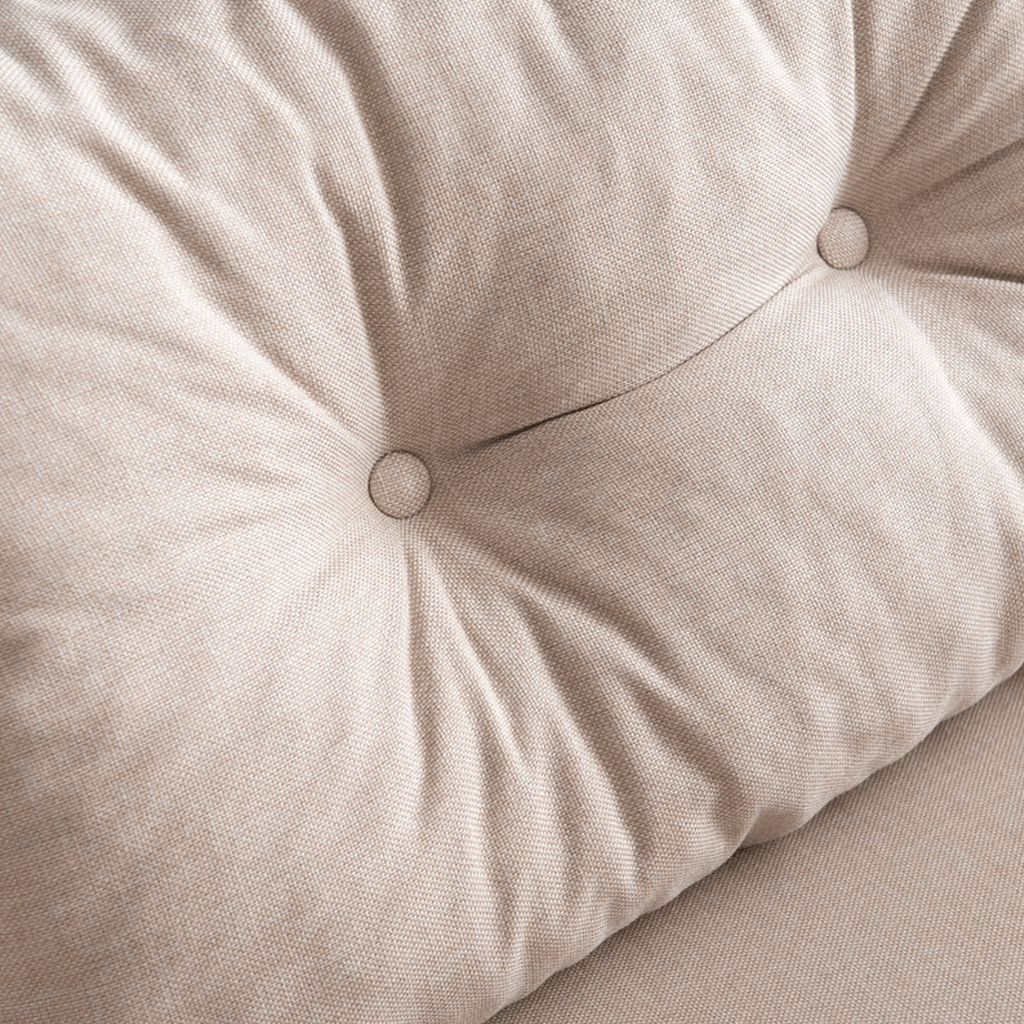Divano letto in tessuto di lino beige 2 persone - Sando