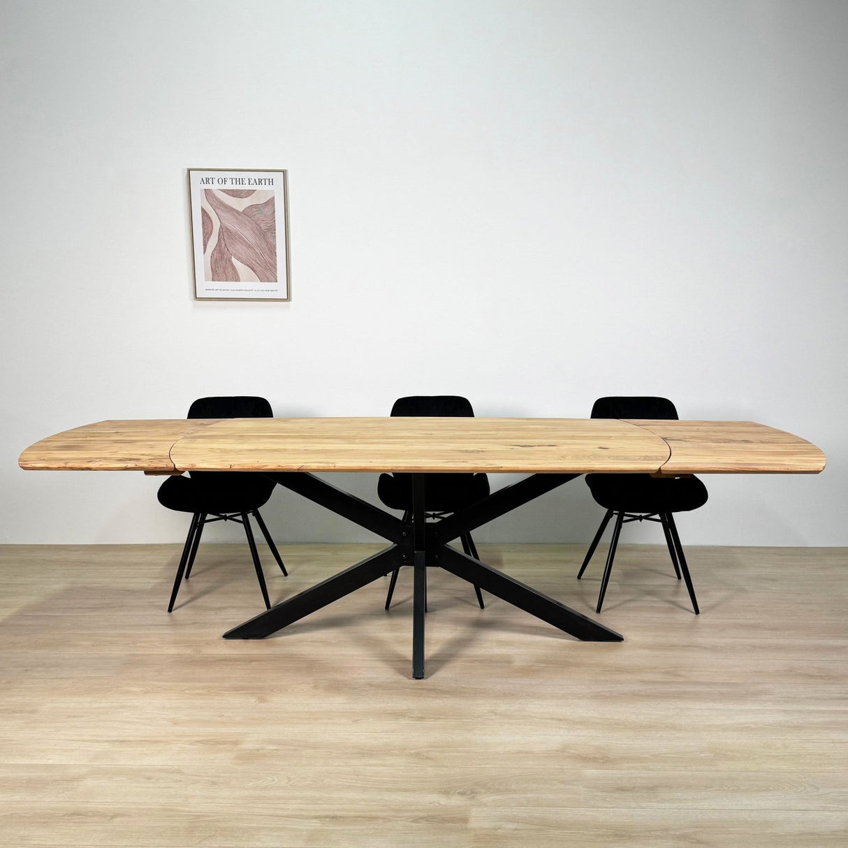 Eettafels - Uitschuifbare Eettafel Mack Deens Ovaal Acaciahout 175 - 275x90 cm - Dimehouse