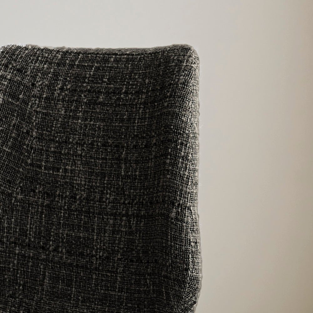 Barkrukken - Beau Barkruk Zwart Chenille Stof - 67 cm Zithoogte - Zonder Armleuningen - Dimehouse