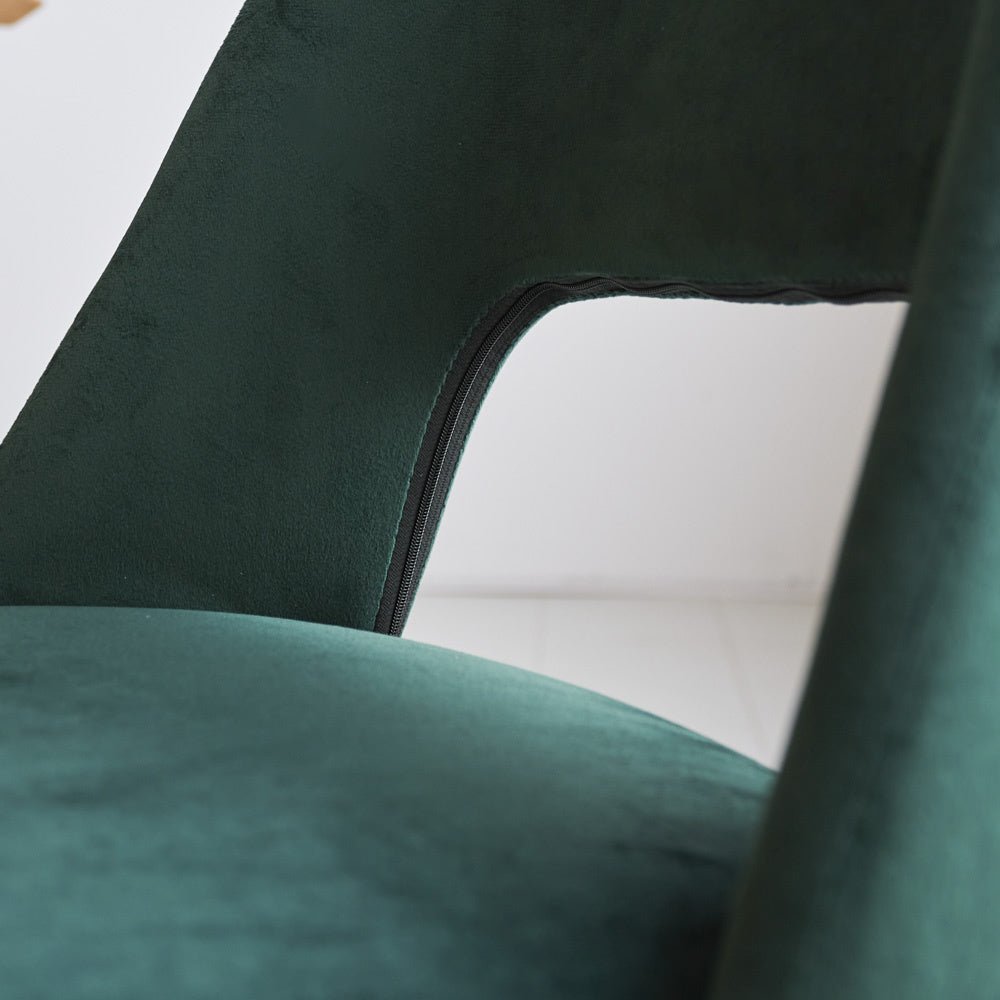 Sedia per sala da pranzo Mila Dimehouse Verde LxPxH 66x57x49 Tessuto Dettaglio fotografico atmosferico