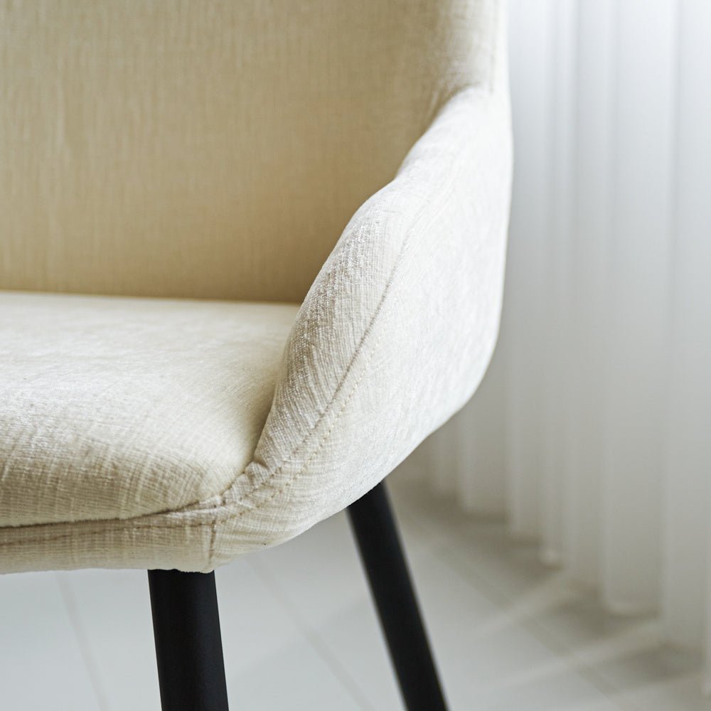 Sedia per sala da pranzo Elle Dimehouse Bianco LxPxH 64x61x56 Tessuto Atmosfera foto diversa