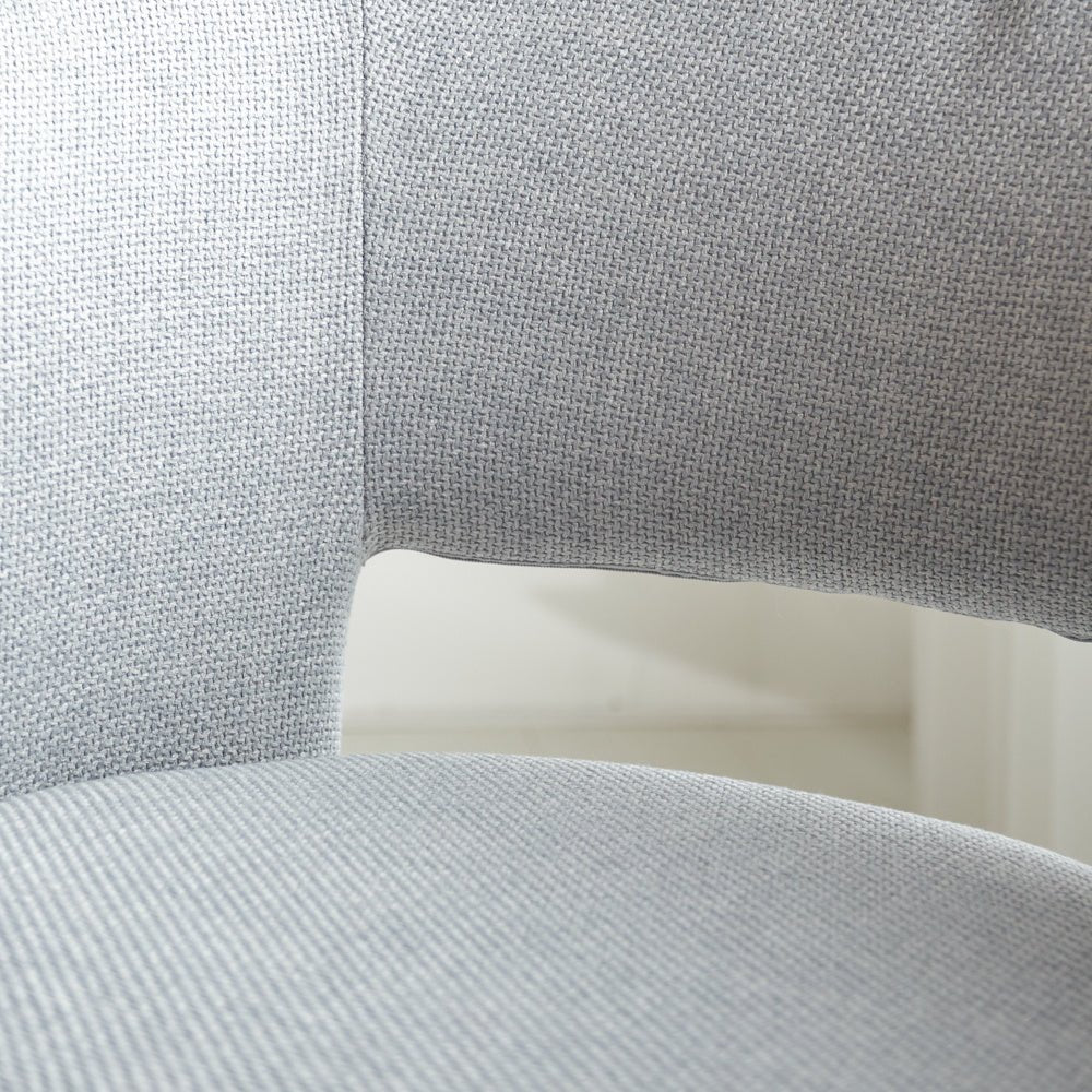 Sedia per sala da pranzo Don Dimehouse Grigio chiaro LxLxH 60x56x56 Tessuto Dettaglio fotografico atmosferico