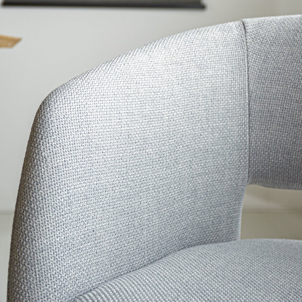 Sedia per sala da pranzo Don Dimehouse Grigio chiaro LxPxH 60x56x56 Tessuto Atmosfera foto diversa