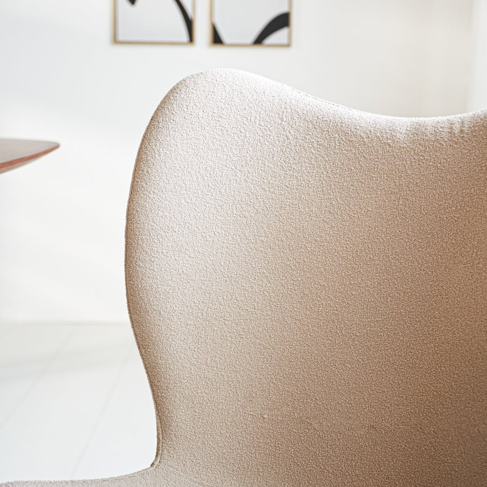 Sedia per sala da pranzo Sia Dimehouse Beige LxPxH 72x55x51 Tessuto Dettaglio fotografico atmosferico