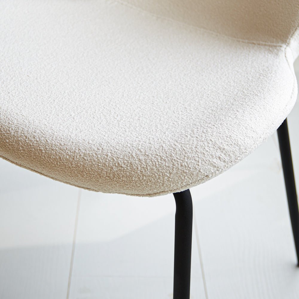 Sedia per sala da pranzo Sia Dimehouse Bianco LxPxH 72x55x51 Tessuto Dettaglio fotografico atmosferico