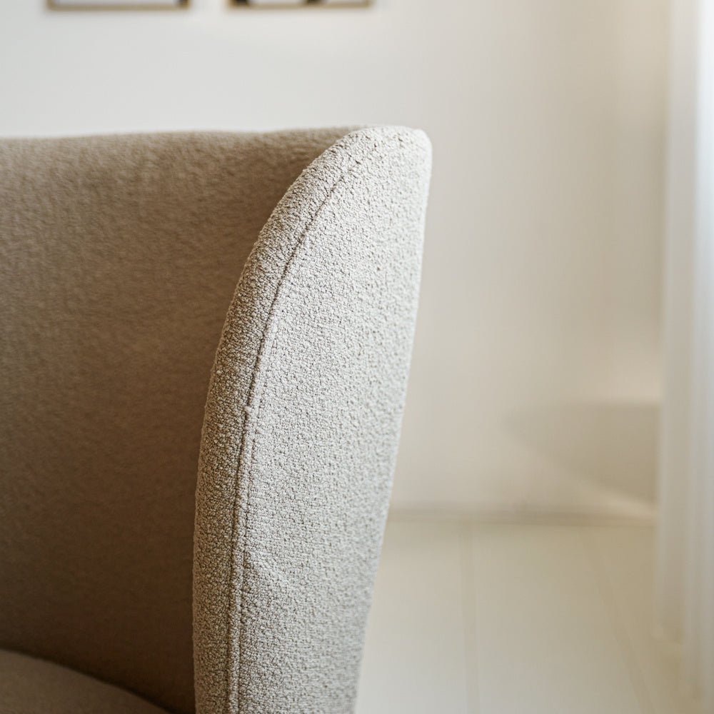 Sedia per sala da pranzo Tess Dimehouse Tortora LxPxH 65x62x56 Tessuto Atmosfera foto diversa