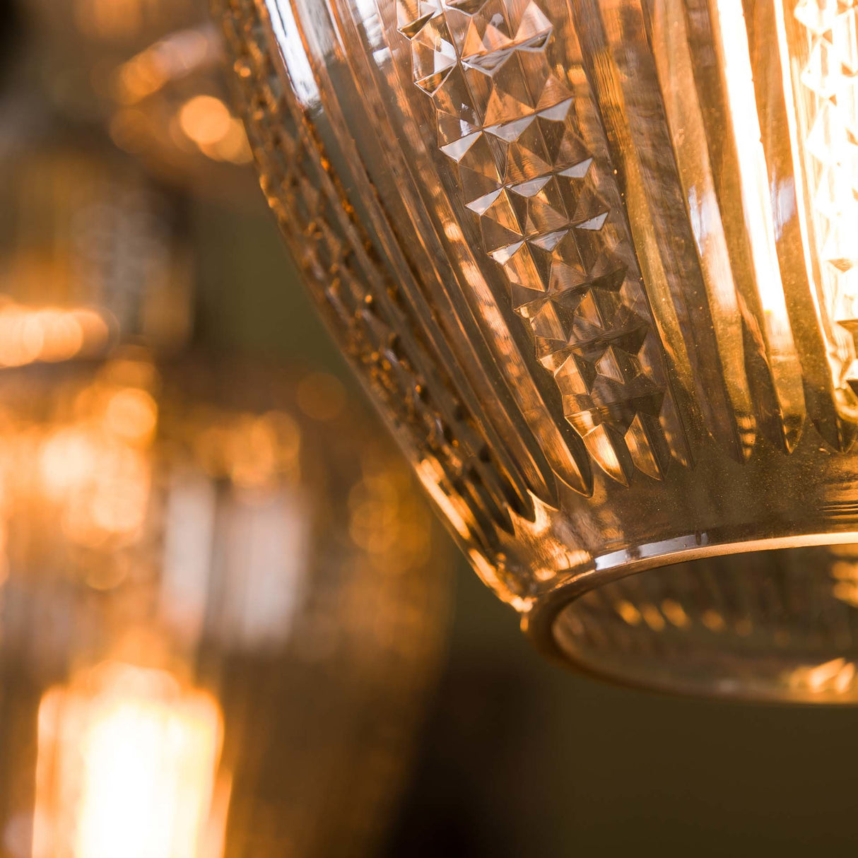 Lampada a sospensione Anna DH Interior Diamond LxLxH 130x47x29 Vetro Atmosferica foto dettaglio