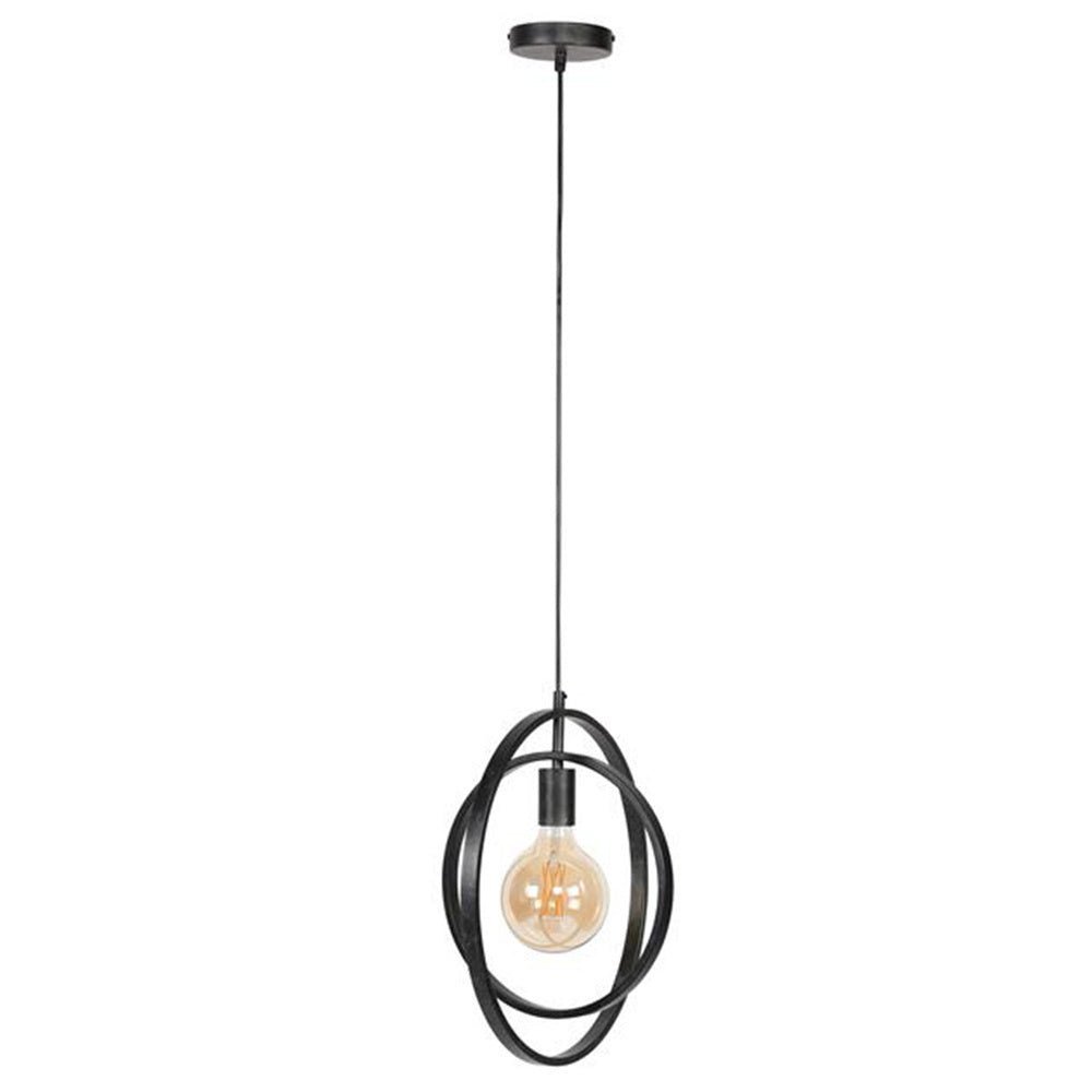 Lampada a sospensione Otan DH Interior Antracite LxLxA 46x46x10 Metallo Bianco foto vista laterale
