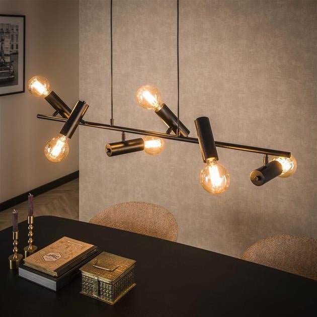 Lampada a sospensione Johannes DH Interior Charcoal Metal Foto atmosferica in situazione