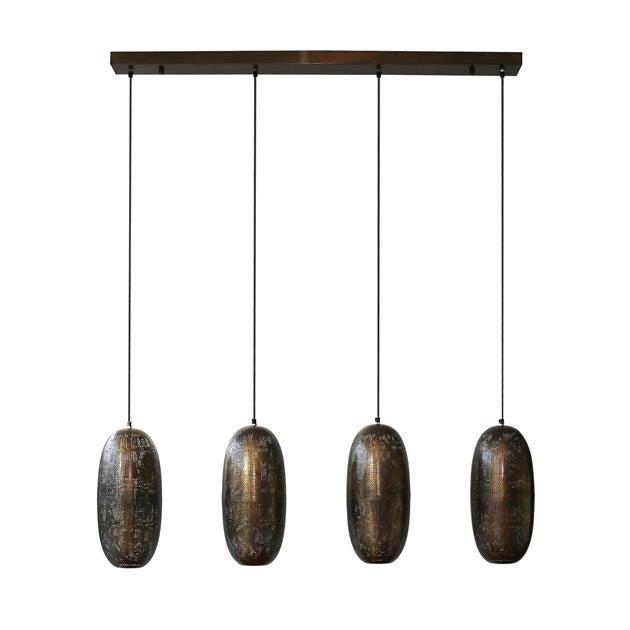 Lampada a sospensione Rama DH Interior Bronzo LxLxH 125x51x22 Bronzo Foto bianca vista frontale