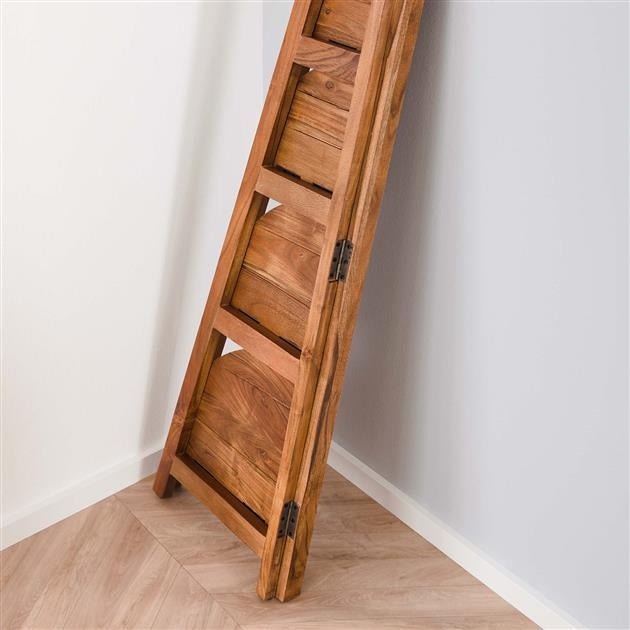 Scaffale angolare Jess DH Interior Acacia LxWxH 135x50x12 Legno di acacia Foto atmosferica in situazione