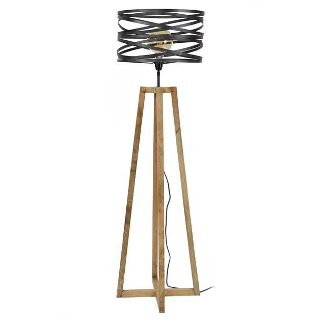 Lampada da terra Twist DH Interior Grigio LxPxH 113x48x47 Grigio ardesia Bianco foto vista frontale