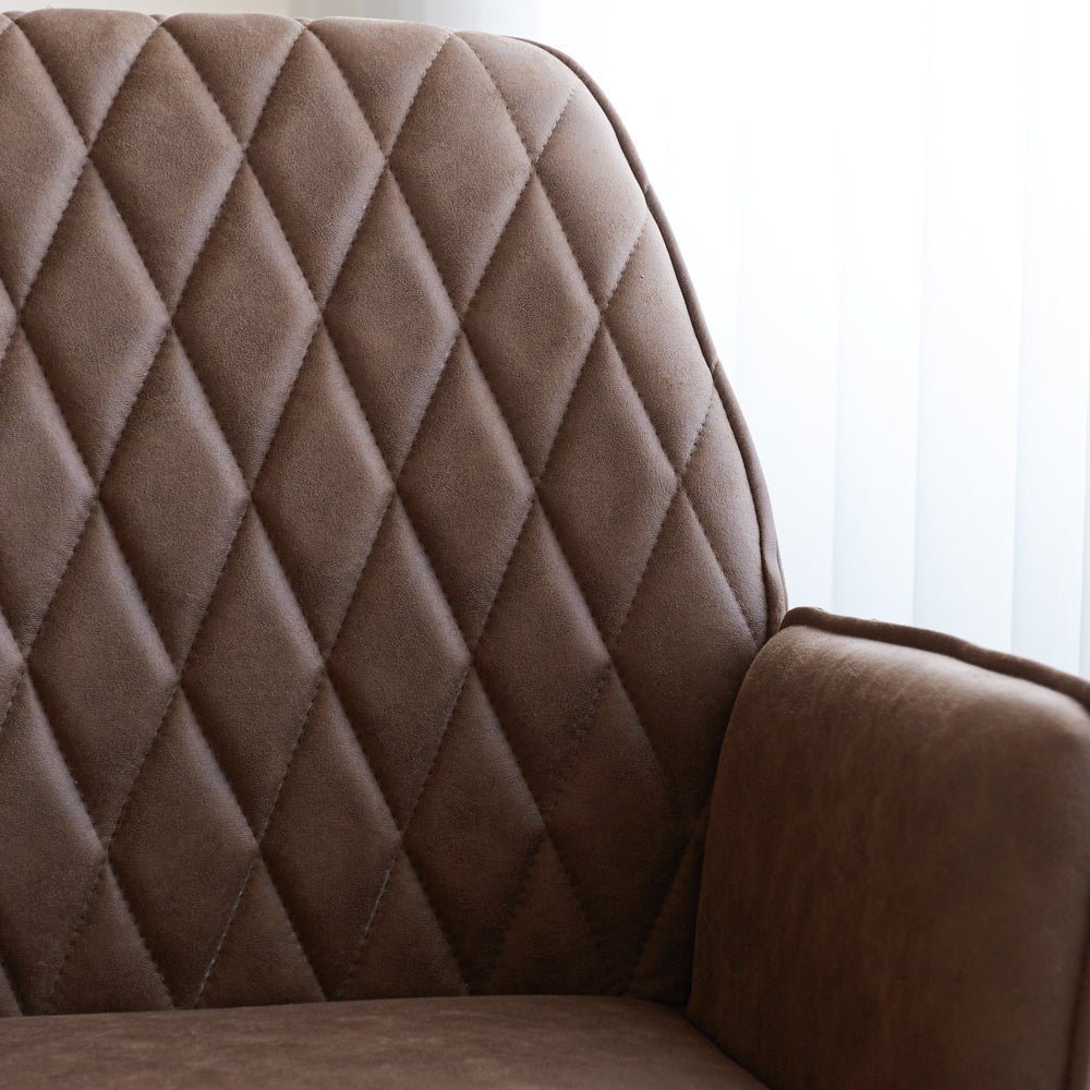 Sedia da ufficio Novan Dimehouse Tortora LxLxH 72x63x58 Tessuto Foto di dettaglio atmosferico