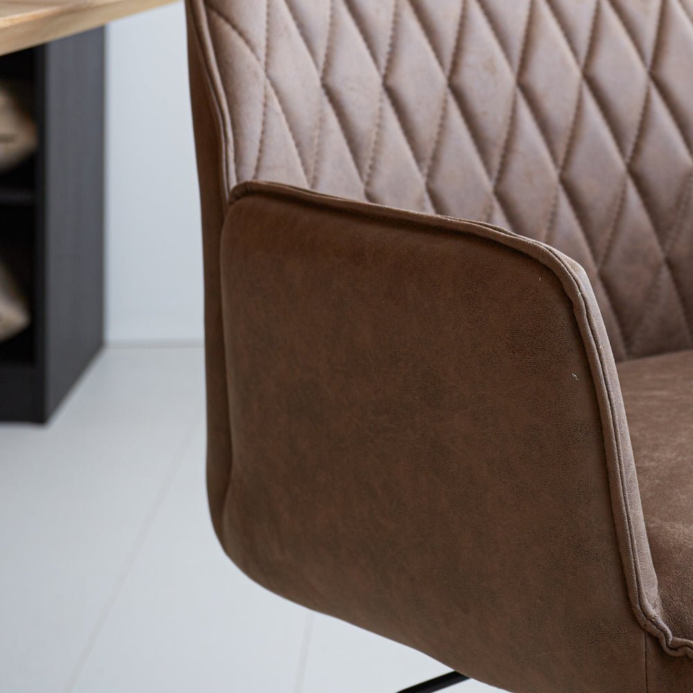 Sedia da ufficio Novan Dimehouse Tortora LxLxH 72x63x58 Tessuto Foto di dettaglio atmosferico