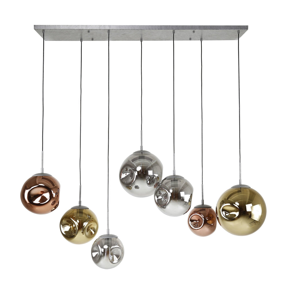 Lampada a sospensione Ada DH Interior Argento LxLxH 135x73x37 Argento Bianco foto vista frontale