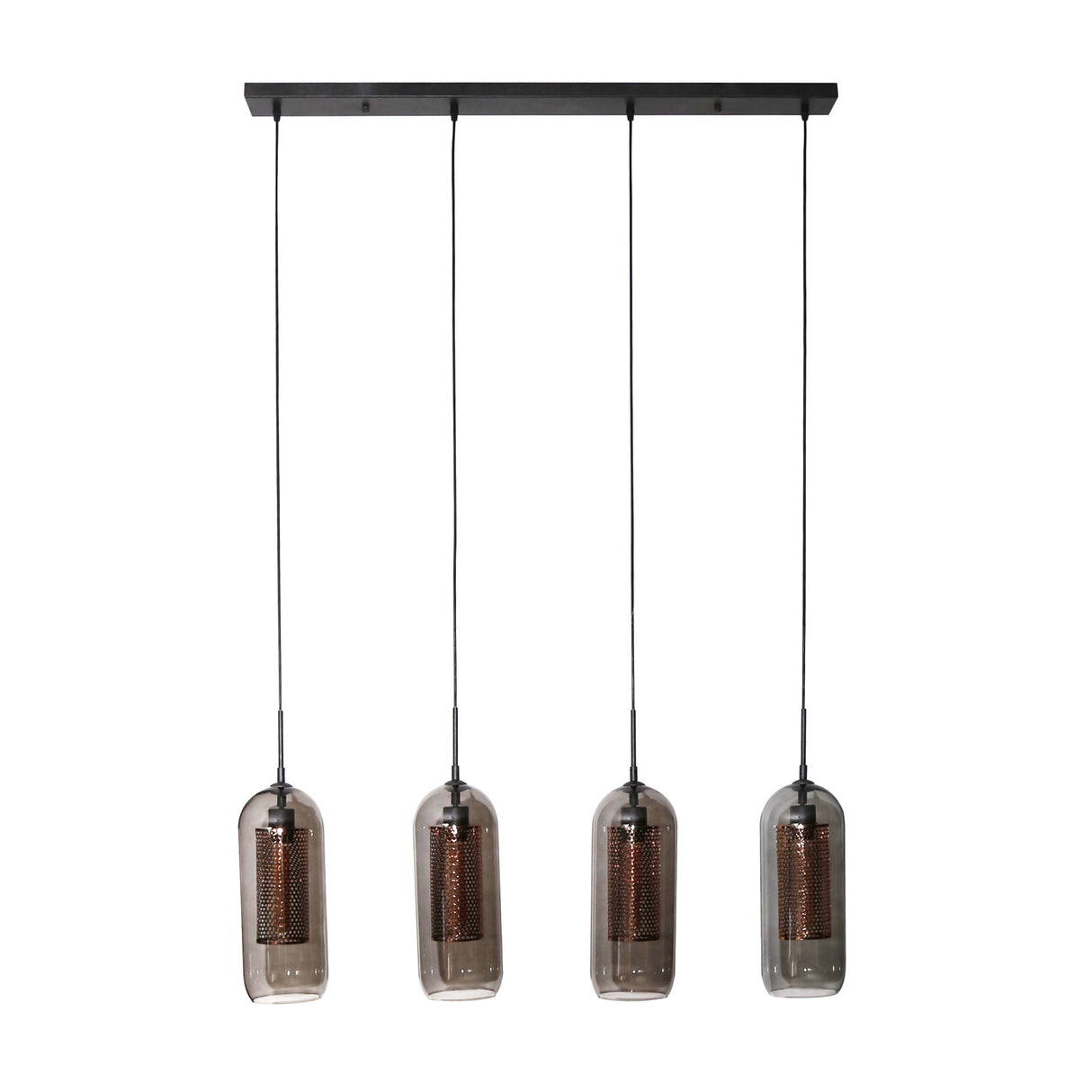 Lampada a sospensione Amy DH Interior Nero LxLxH 107x69x23 Metallo Bianco foto vista frontale