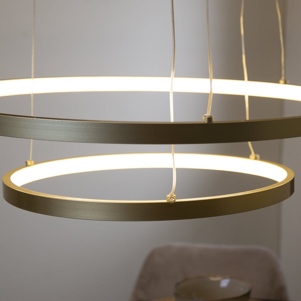 Lampada a sospensione Elaine Oro Dimehouse Oro LxPxH 56x56x12 Metal Atmosfera foto diversa