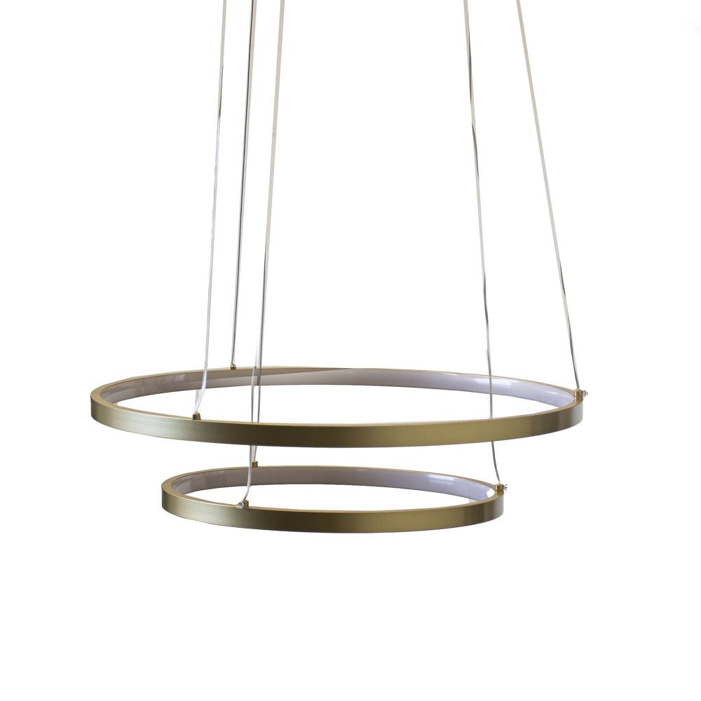 Lampada a sospensione Elaine Oro Dimehouse Oro LxPxA 56x56x12 Metallo Bianco foto vista frontale