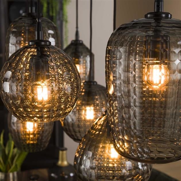 Lampada a sospensione Gaby DH Interior Grigio LxLxH 124x38x18 Vetro Atmosferica foto dettaglio