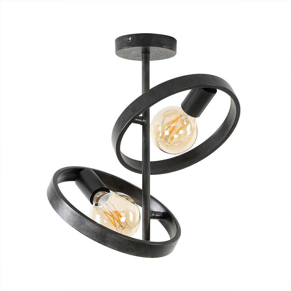 Lampada da soffitto Otan DH Interior Carbone LxLxH 48x28x9 Metallo Bianco foto vista frontale