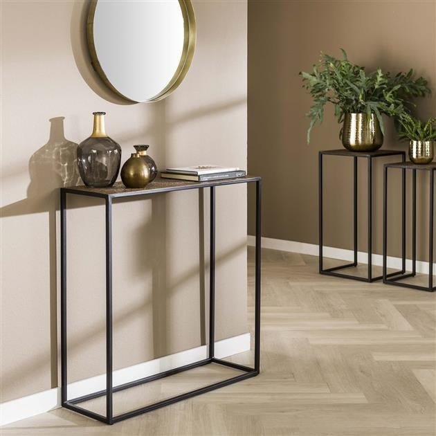 Toeletta Lizzy DH Interior Bronzo LxLxH 82x80x30 Bronzo Foto atmosferica vista frontale diagonale