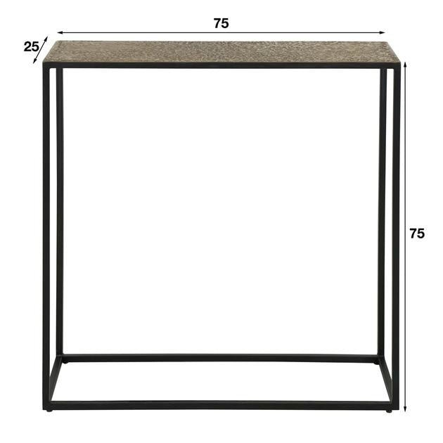 Toeletta Lizzy DH Interior Bronzo LxLxH 82x80x30 Bronzo Bianco Indicazione dimensione foto