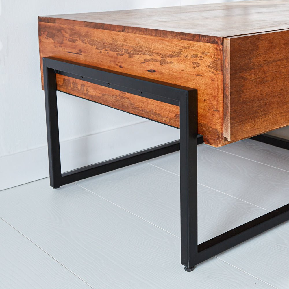 Mobili TV Emma Dimehouse Marrone LxPxH 148x82x52 Legno di mango Cornice per foto di dettaglio