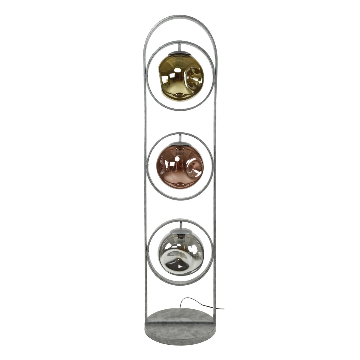 Lampada da terra Ada DH Interni Argento LxLxH 167x44x44 Argento Bianco foto vista frontale