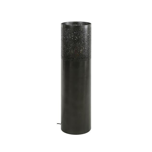 Lampada da terra Eleanor Black Nickel DH Interno Nero LxLxH 96x30x30 Nickel Bianco foto vista frontale