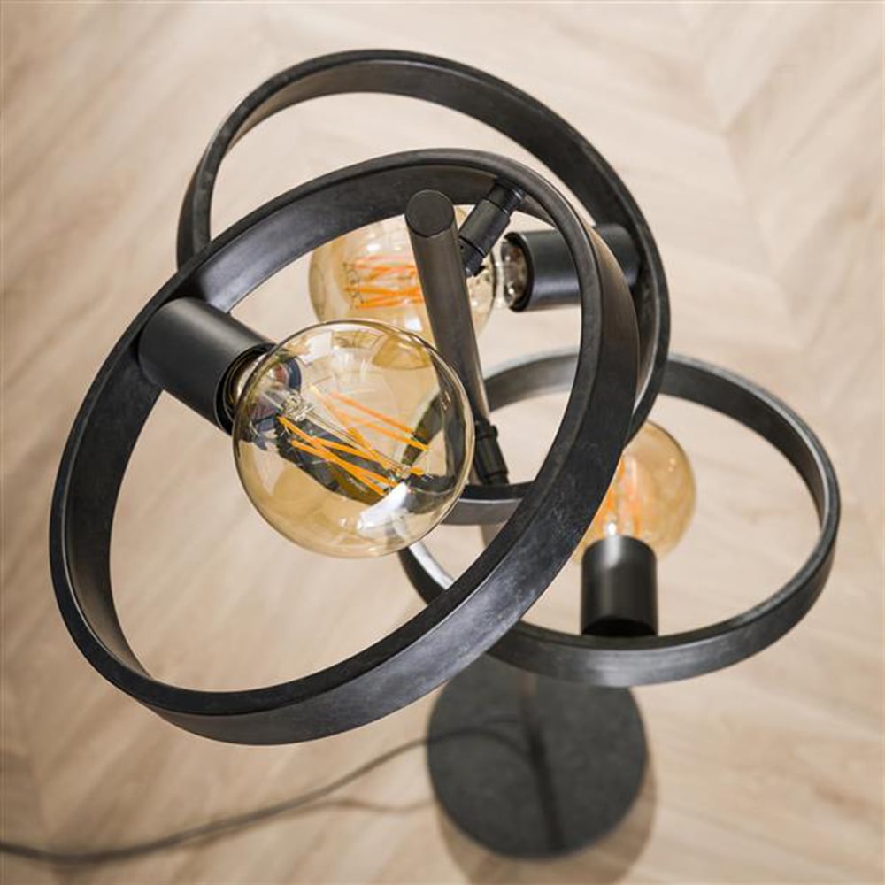 Lampada da terra Otan DH Interior Carbone LxPxH 57x38x26 Metallo Atmosfera foto dettaglio