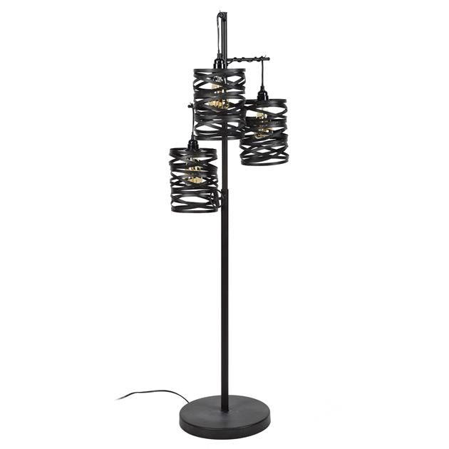 Lampada da terra Spin DH Interior Grigio LxLxH 120x39x39 Grigio ardesia Bianco foto vista frontale