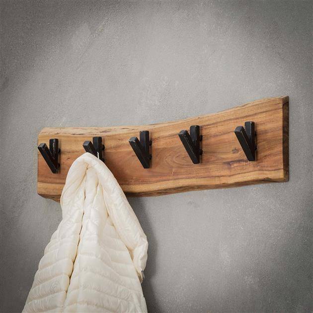 Appendiabiti Levi DH Interior Acacia LxLxH 64x18x10 Legno di acacia Atmosferica foto dettaglio