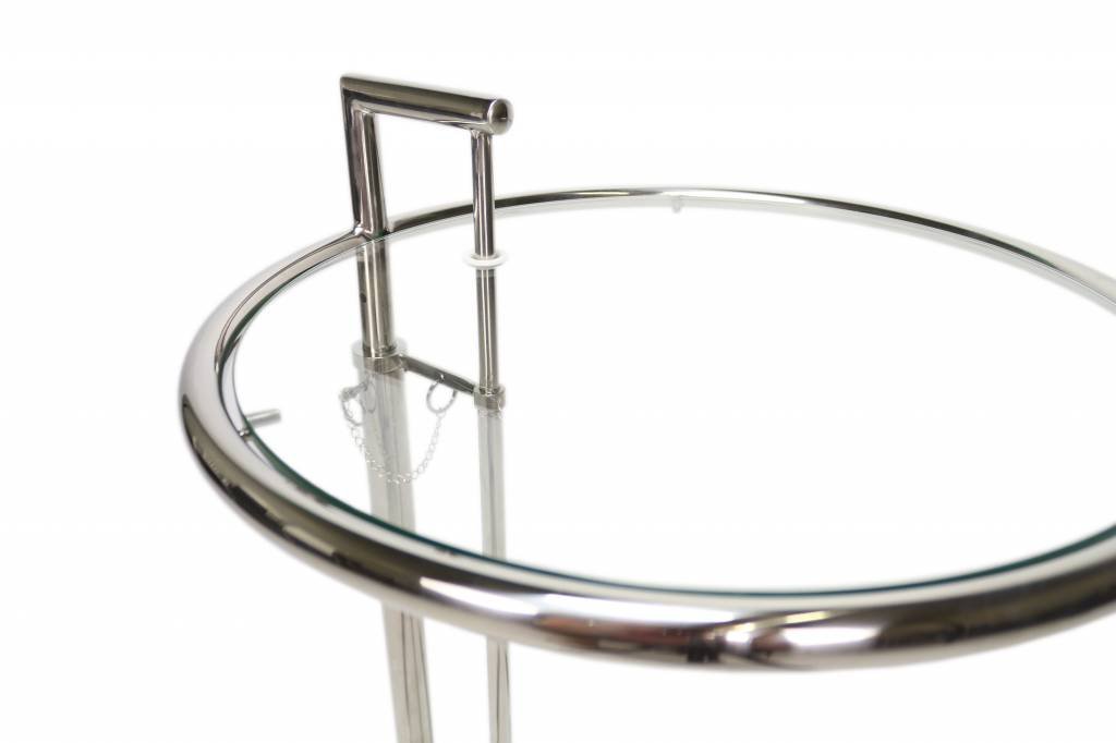 Tavolino Taffy Dimehouse Argento LxPxH 60x60x50 Vetro Bianco dettaglio foto