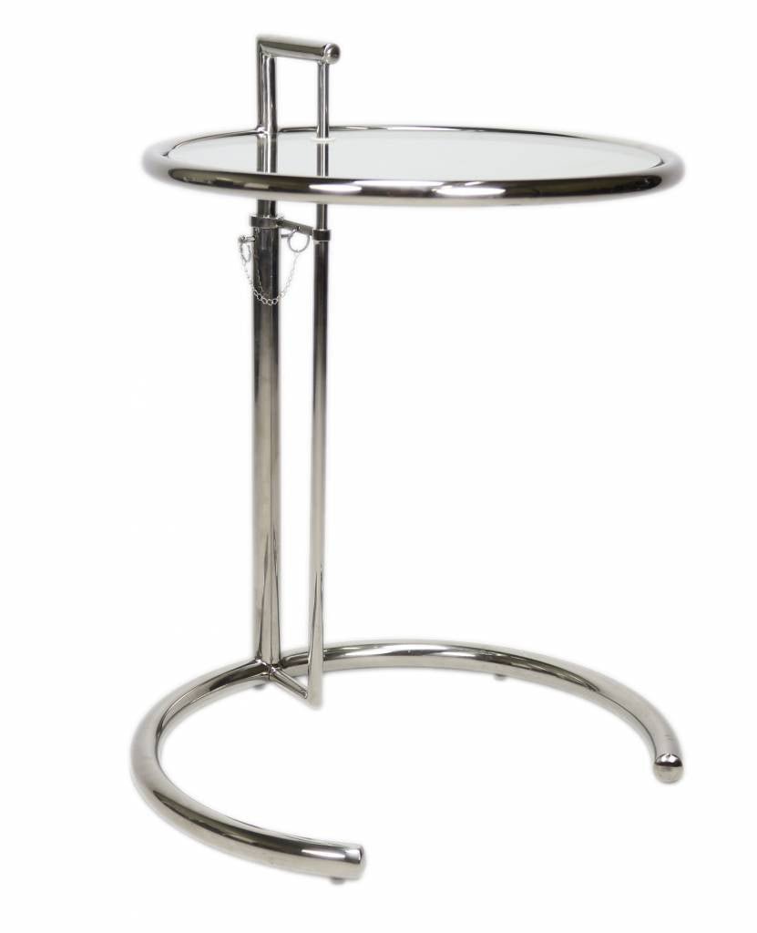 Tavolino Taffy Dimehouse Argento LxPxH 60x60x50 Vetro Bianco foto vista frontale