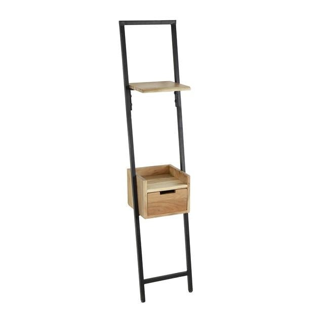 Comodino Vanessa DH Interior Acacia LxLxH 140x30x25 Legno di acacia Bianco foto vista frontale