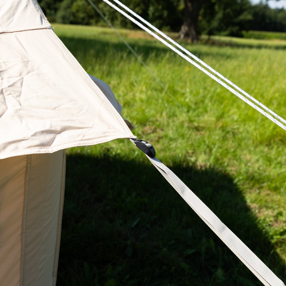 Tenda Quattro Persone Gonfiabile Beige 300x200x210 cm Dimehouse Beige LxWxH 75x48x38 Cotone Dettaglio fotografico atmosferico