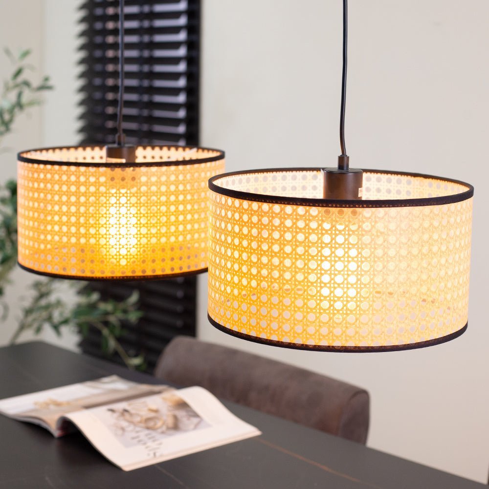Lampada a sospensione Airen Dimehouse Oro LxPxH 70x34x25 Dettaglio foto Atmosfera in plastica