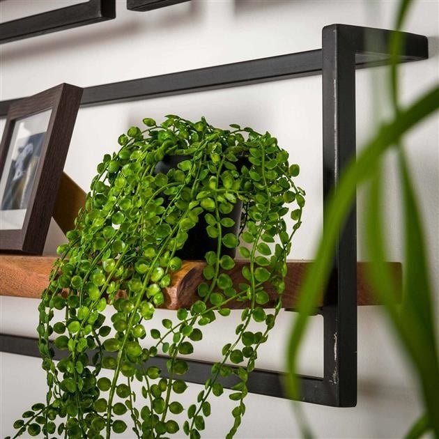 Mensola da parete Aberdeen DH Interior Acacia LxLxH 105x36x13 Legno di acacia Atmosferica foto dettaglio