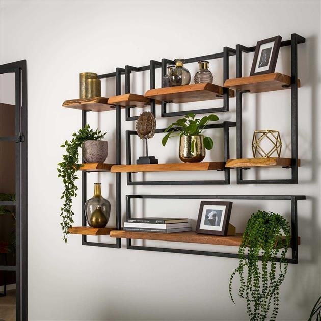 Mensola a muro Aberdeen DH Interior Acacia LxLxH 104x36x13 Legno di acacia Foto atmosferica in situazione