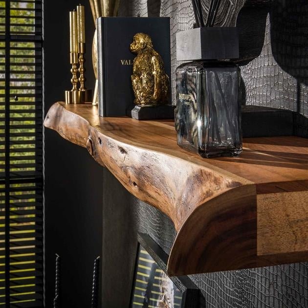 Mensola a muro Youri DH Interior Acacia LxLxH 156x31x13 Legno di acacia Atmosferica foto dettaglio