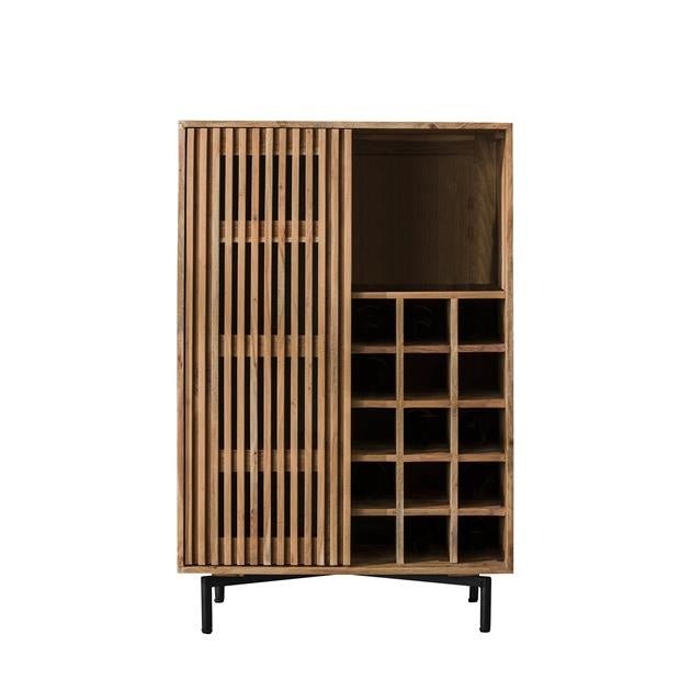 Cantinetta Monja DH Interior Acacia LxPxH 130x88x52 Legno di acacia Bianco foto vista frontale