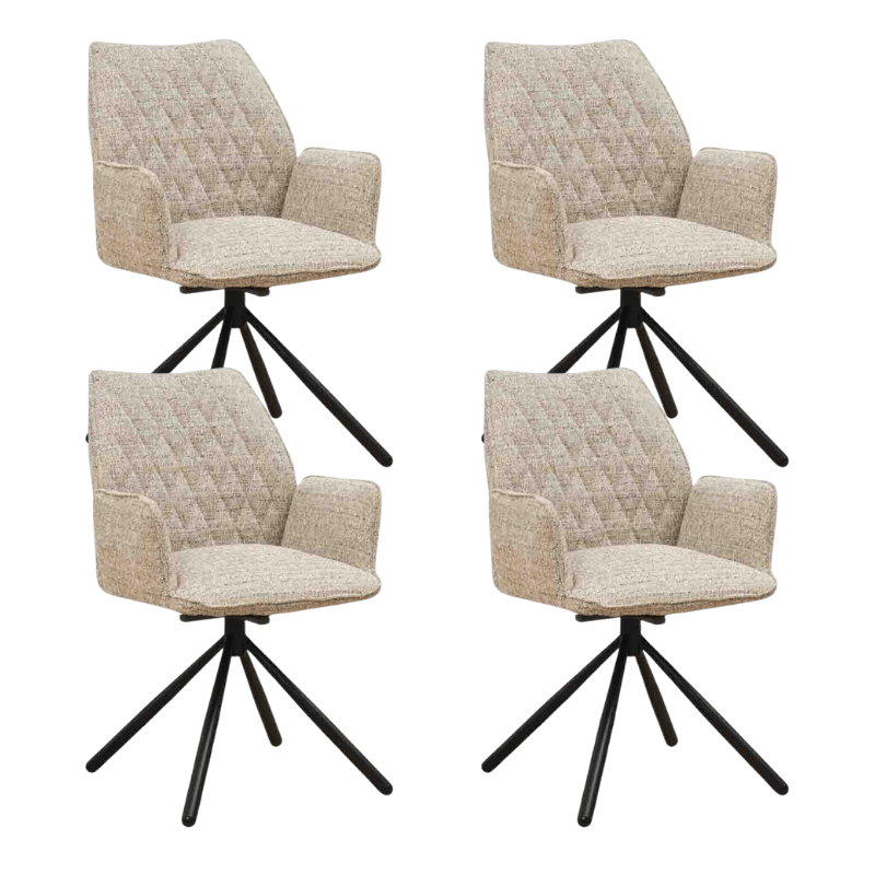 Eetkamerstoelen Set van 4 - Dimehouse