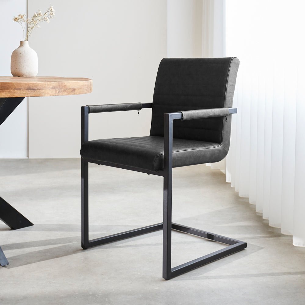 Leren eetkamerstoelen - Dimehouse