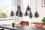 Hanglampen - Glazen Hanglamp Kesi 8 - lichts Smoke Glas - Dimehouse