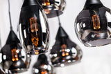 Hanglampen - Glazen Hanglamp Kesi 8 - lichts Smoke Glas - Dimehouse